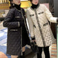 Women’s Elegant Style Mid-length Round-neck Button Coat