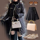 Women’s Elegant Style Mid-length Round-neck Button Coat