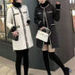 Women’s Elegant Style Mid-length Round-neck Button Coat
