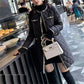 Women’s Elegant Style Mid-length Round-neck Button Coat