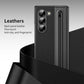 Electroplated Leather Folding Case with Pen slot For Z FOLD 3/4/5/6