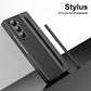 Electroplated Leather Folding Case with Pen slot For Z FOLD 3/4/5/6