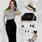 Sequin Top Black Skirt 2-Piece Set
