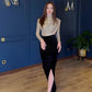Sequin Top Black Skirt 2-Piece Set