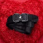 Men's Crocodile Pattern Belt with Automatic Buckle