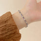 Women's Elegant Purple Zirconia Bracelet