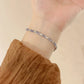 Women's Elegant Purple Zirconia Bracelet