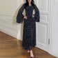 Elegant Print Lotus Sleeves Dress