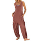 Women's Sleeveless Baggy Jumpsuit