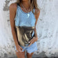 Shimmer Metallic Tank Top