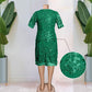 Plus Size Embroidered Cocktail Dress