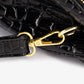 Women's Elegant Crocodile-Embossed PU Leather Shoulder Bag
