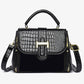 Women's Elegant Crocodile-Embossed PU Leather Shoulder Bag