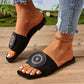 Women's Evil Eye Rhinestones Adorned Sandals