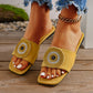 Women's Evil Eye Rhinestones Adorned Sandals