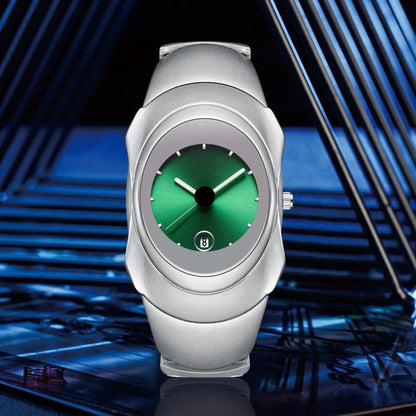 Men's Precision Simple Quartz Oval Wrist Watch