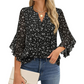 Women's 3/4 Sleeve Chiffon Blouse – Elegant Business Casual Top