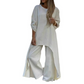 Women's Casual Irregular Long-Sleeve Top & Pants Sets