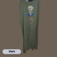 Women's Sleeveless Long Dress with Eye Print