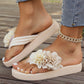 Women's Non-Slip Beach Sandals with Floral Details