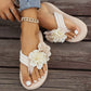 Women's Non-Slip Beach Sandals with Floral Details