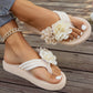 Women's Non-Slip Beach Sandals with Floral Details