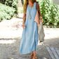 🔥BUY 2 GET 10% OFF💝Women's Summer Plus Size Long Solid Color Dress