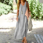 🔥BUY 2 GET 10% OFF💝Women's Summer Plus Size Long Solid Color Dress