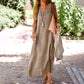 🔥BUY 2 GET 10% OFF💝Women's Summer Plus Size Long Solid Color Dress