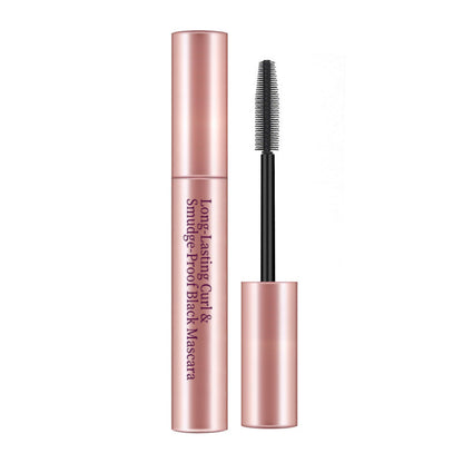 Long-Lasting Curl & Smudge-Proof Black Mascara