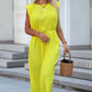Women's Round Neck Sleeveless Dress