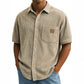 Men's Vintage Lapel Short-Sleeve Button-Down Shirts