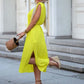 Women's Round Neck Sleeveless Dress