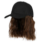 2-in-1 Curly Hair Baseball Cap Wig