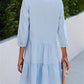 Casual High-Neck Shirt Dress for Women