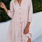Casual High-Neck Shirt Dress for Women