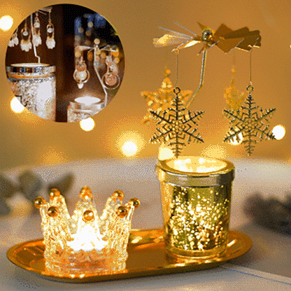 Christmas Rotating Scented Candle Holder