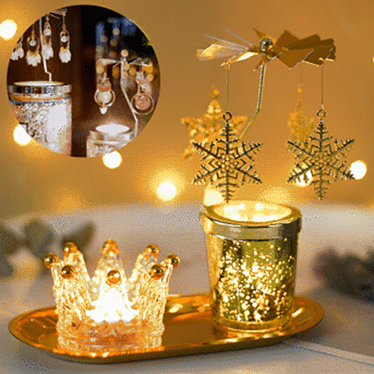 Christmas Rotating Scented Candle Holder