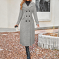 Women's Long Warm Double-Breasted Coat
