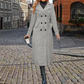 Women's Long Warm Double-Breasted Coat