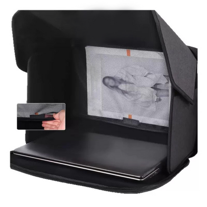 2-in-1 Laptop Case with Anti-Glare Sunshade