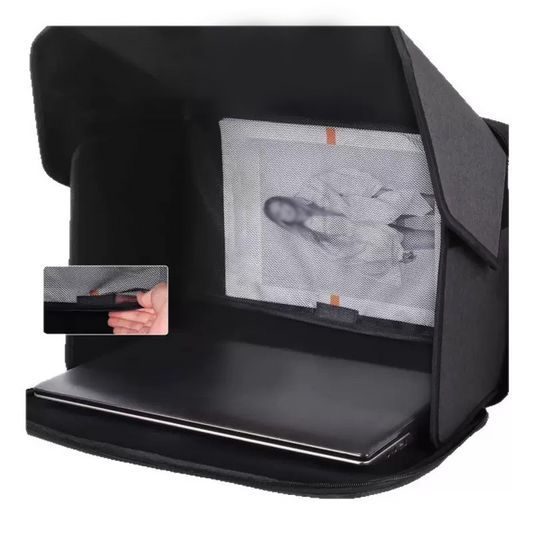 2-in-1 Laptop Case with Anti-Glare Sunshade