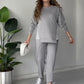 Women's Casual Long Sleeve Top & Pants Set