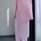Women’s Stylish Sleeveless Blazer & High-Waisted Pants Set