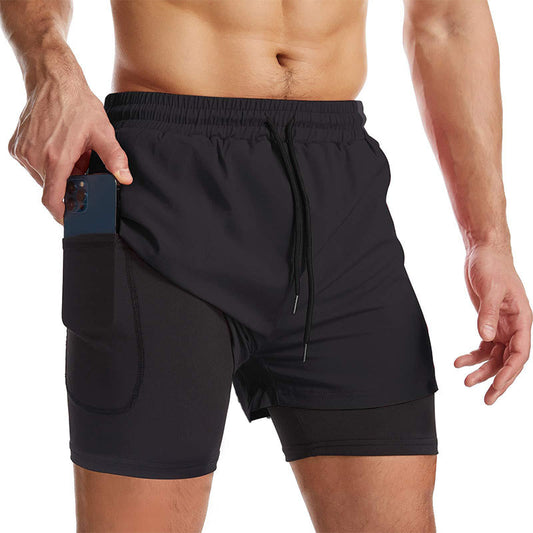 Men's 2-in-1 Quick-Dry Sports Shorts