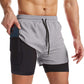 Men's 2-in-1 Quick-Dry Sports Shorts