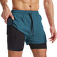 Men's 2-in-1 Quick-Dry Sports Shorts