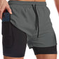 Men's 2-in-1 Quick-Dry Sports Shorts