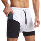 Men's 2-in-1 Quick-Dry Sports Shorts