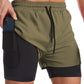Men's 2-in-1 Quick-Dry Sports Shorts